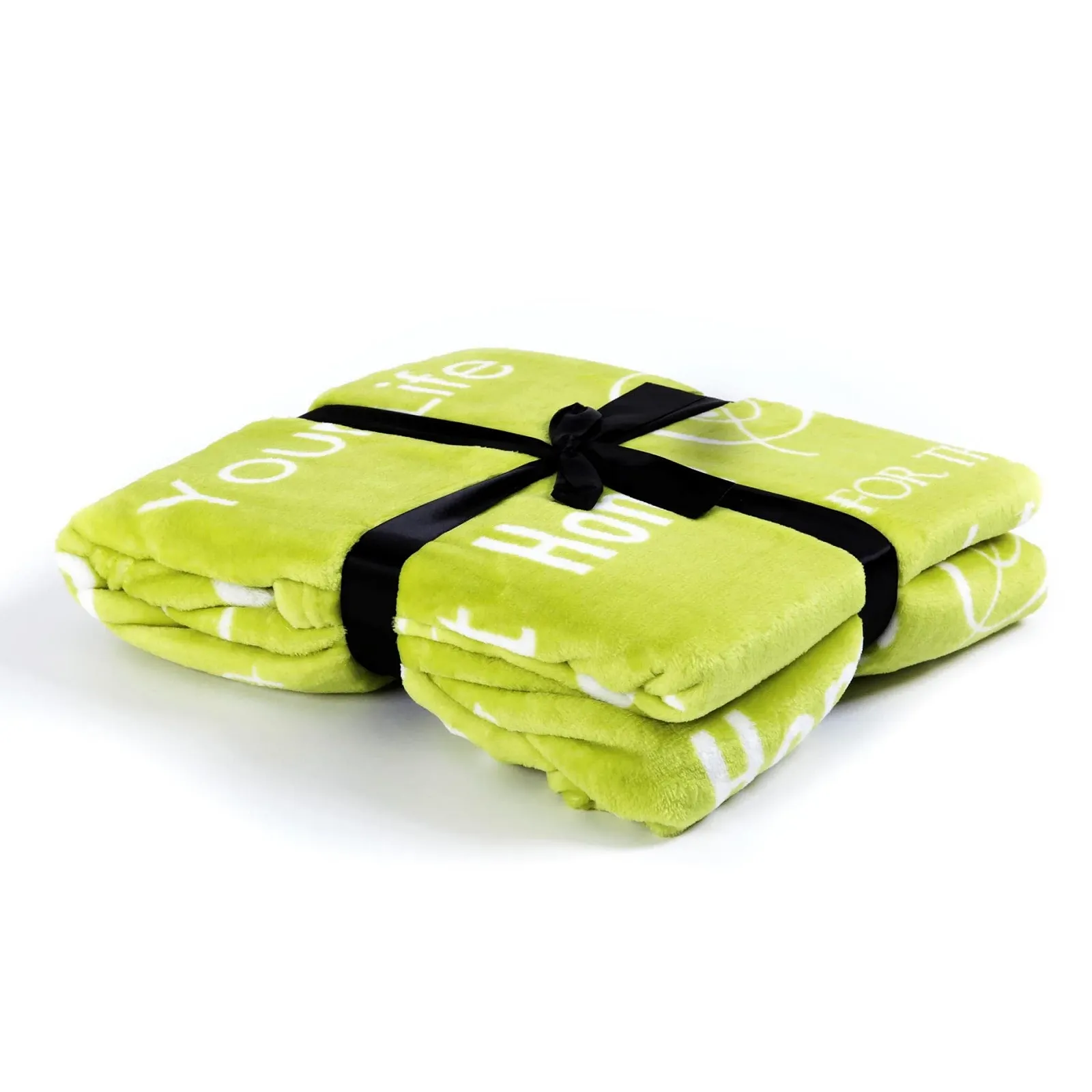 Плед Фланелевий ESTEXO з літерами 170 x 130 см Ківі, фото №4