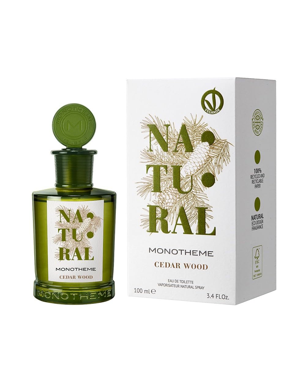Eau de Toilette MONOTHEME Natural Cedar Wood Natural Spray 100 мл, фото №1