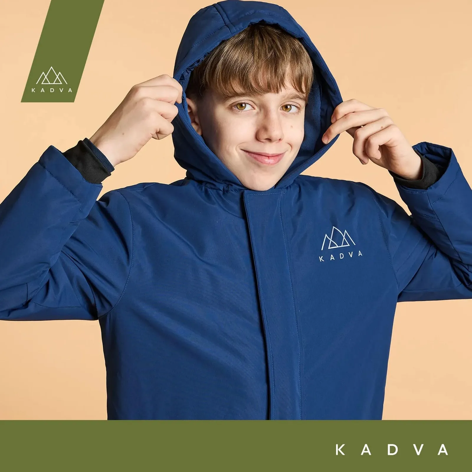 Дитяча лижна куртка з капюшоном KADVA SKIRO JR Водонепроникна та вітрозахисна з капюшоном, фото №8