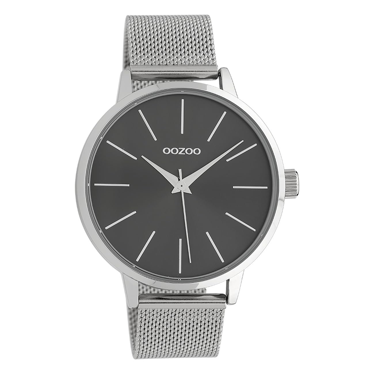 Женские часы Oozoo C10007, серебристо-серый/серебристый, браслет, фото №1