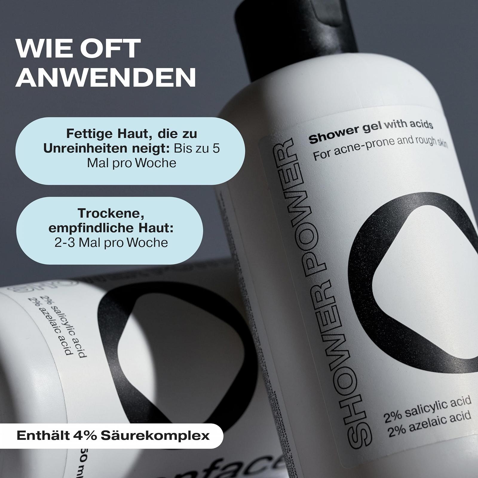 Гель для душу Openface Shower Power Body Wash 2% саліцилова кислота + 2% азелаїнова кислота pH 4.5 250 мл, фото №7 Гель для душу Openface Shower Power Body Wash 2% саліцилова кислота + 2% азелаїнова кислота pH 4.5 250 мл, фото №7