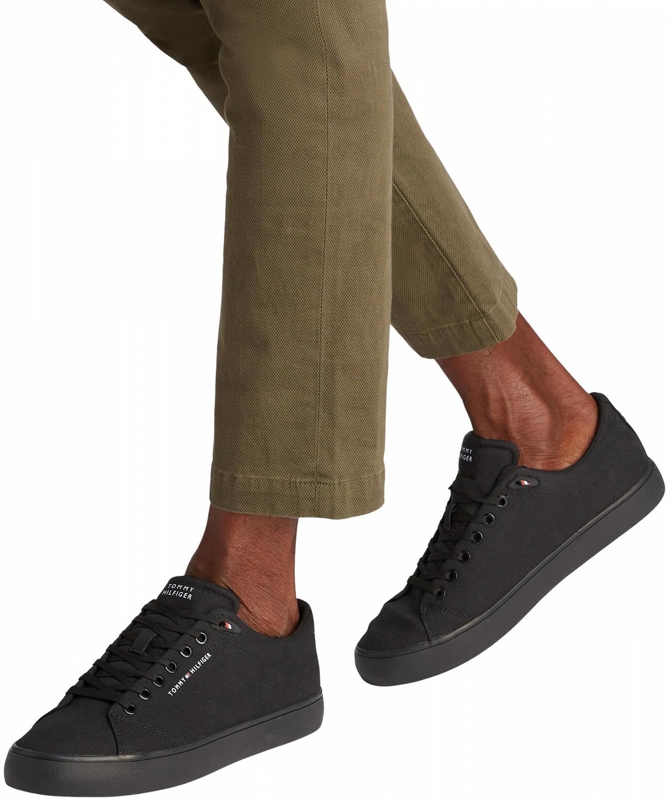 Кеды Tommy Hilfiger Core Canvas Vulcanized Sneaker Low Top, Cерый (Overcast Grey), 44, фото №6