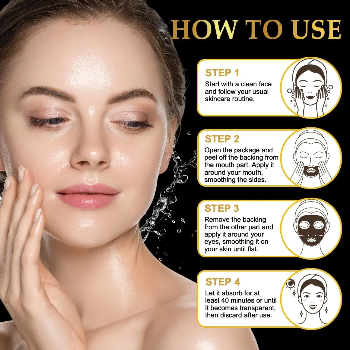 Листкова Маска з Муцином Равлика, 6 шт. Гідрогелева, фото №6