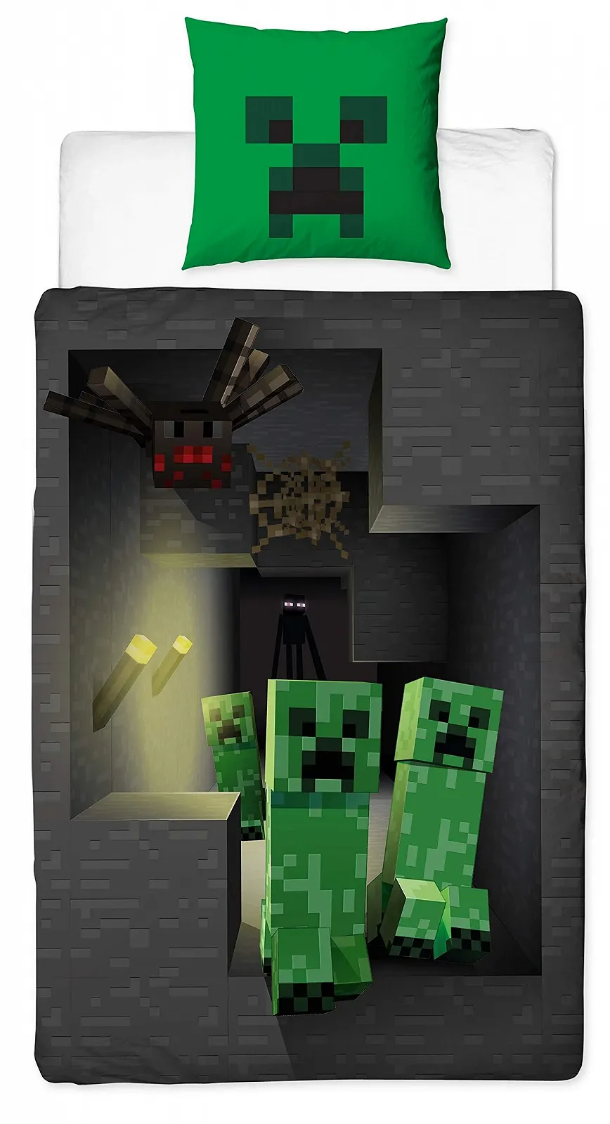 Постільна білизна Minecraft Двосторонній TNT Creeper Diamond Sword 2шт 135x200см Наволочка 80x80см бавовна, фото №4 Постільна білизна Minecraft Двосторонній TNT Creeper Diamond Sword 2шт 135x200см Наволочка 80x80см бавовна, фото №4