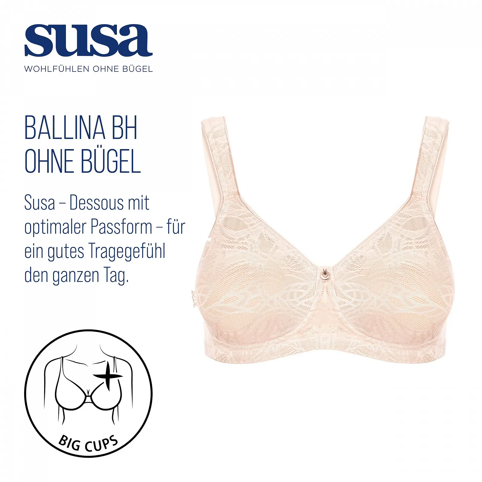 Бюстгальтер Susa BALLINA 8076 без кісточок формований колір Шифер 266, фото №2