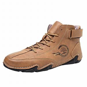 Ботинки Chukka Italian Handmade High Leather Lace Up Нескользящие Hiking Unisex - Фото 1