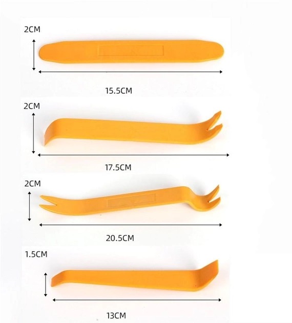 Cъемники автомобильные CarBI для снятия пистонов обшивки салона автомобиля 050611, фото №3