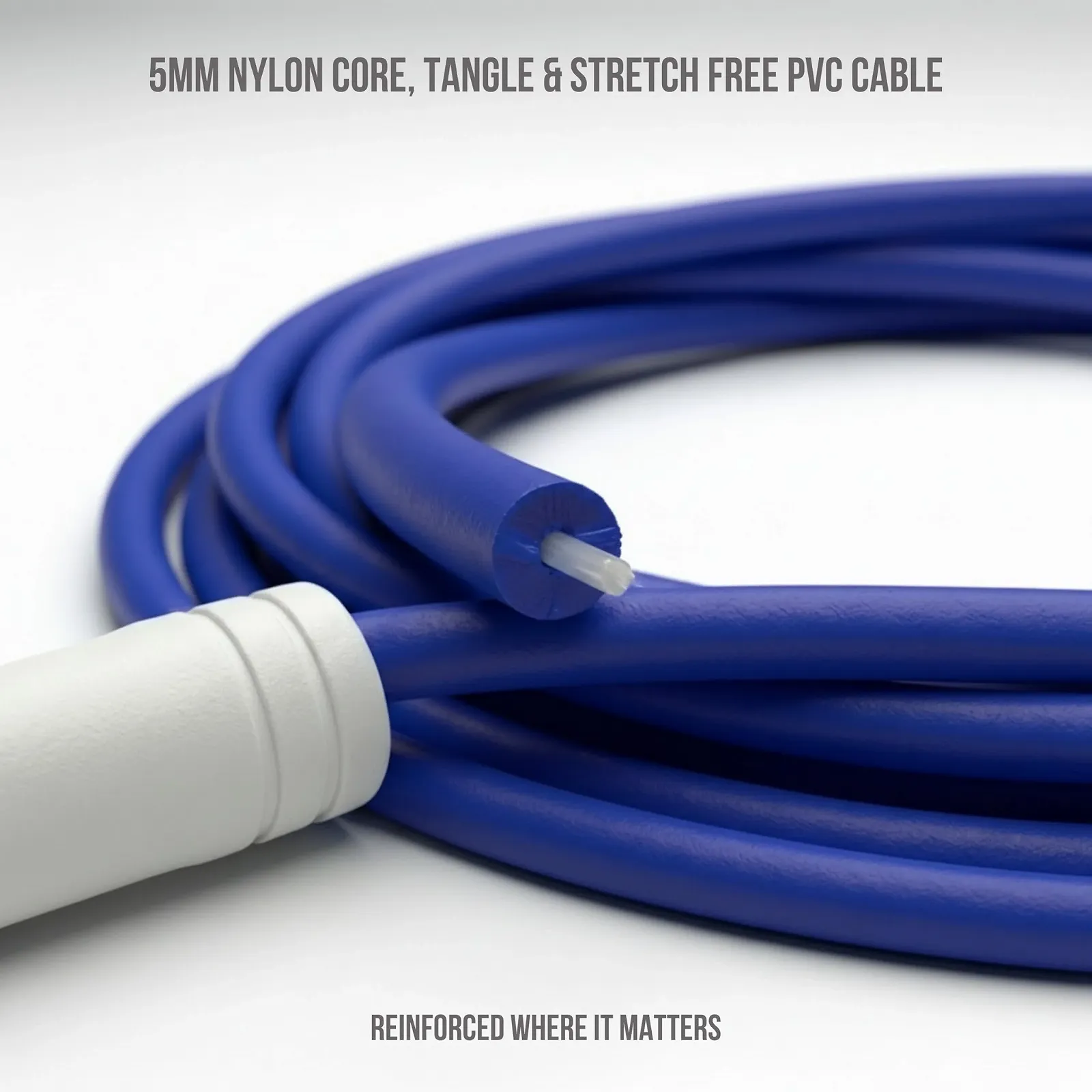 Скакалка Elevate Speed Rope MAX Професійна PVC Нейлонове осердя 5 мм 3 м, фото №4