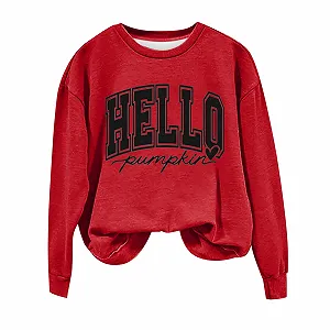 Женский Свитшот Модный Мягкий и Теплый K
Хэллоуинский Принт Тыква Длинный Рукав Круглый Вырез Без Капюшона synthetic.ua - Фото 1