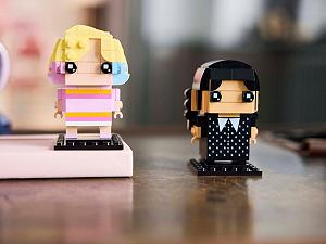 Конструктор LEGO Brick Headz Лего Венсдей и Энид (40750) synthetic.ua - Фото 1