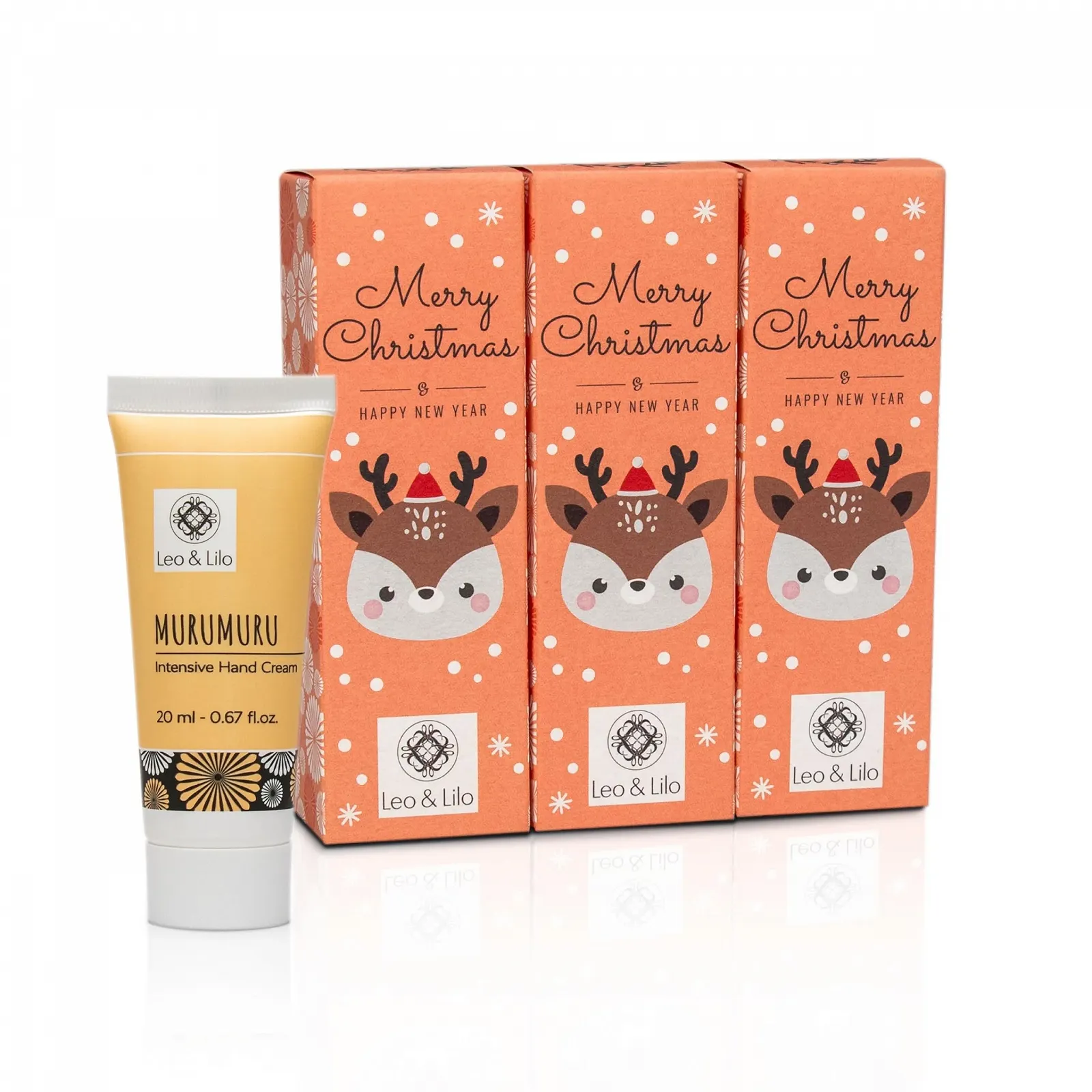 Крем для рук Leo & Lilo Міні Набір Вітальний - Набір з 3 шт Різдвяний подарунковий, фото №1