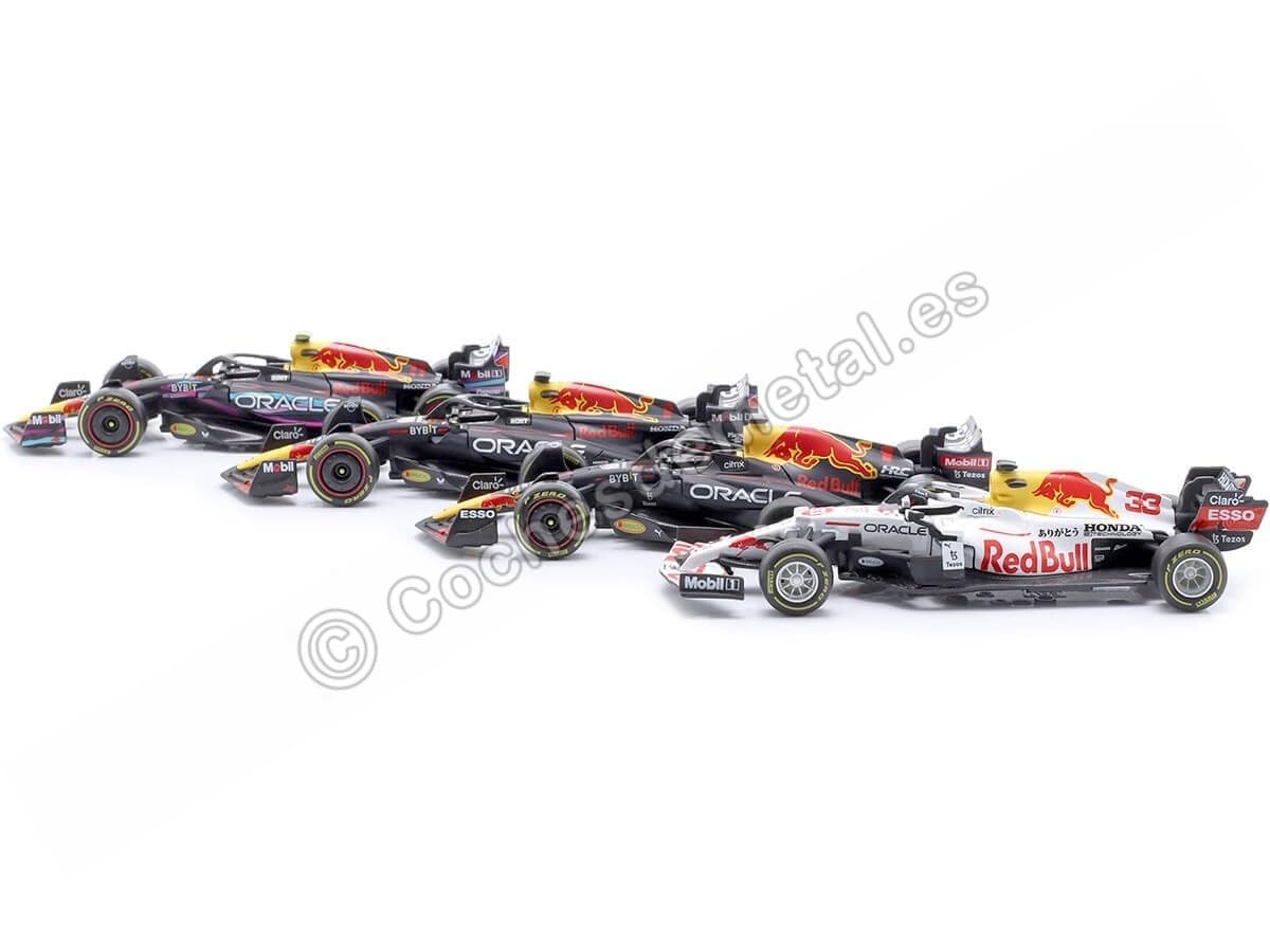 Набір Bburago Red Bull Racing 38092V Модель Формула 1 F1 2021-2023 Верстаппен Масштаб 1:43 12 см, фото №5