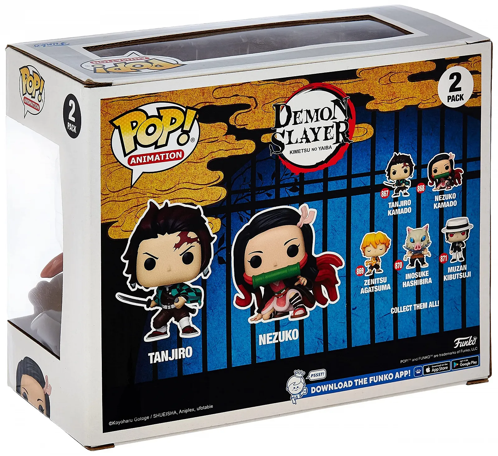 Вінілові фігурки Funko POP! Animation Demon Slayer Tanjiro & Nezuko Pack 2, фото №4