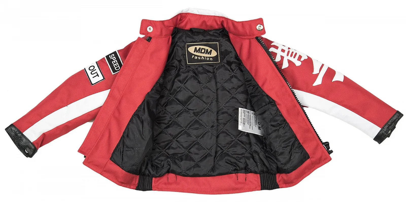 Мотоциклетна куртка MDM Дитяча Червона, Байкерська, фото №4
