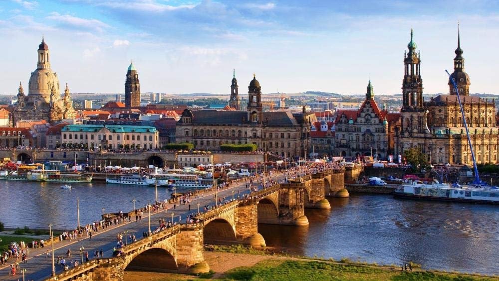 Пазл Bridge Over the Elbe in Dresden Photo Puzzle Collection 1000 деталей 75 x 50 см, фото №1