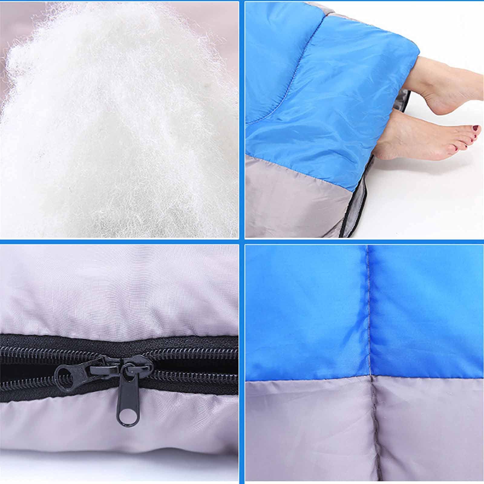 Спальний мішок MYVVKIA для дорослих і підлітків легкий теплий для холодної погоди всесезонний для внутрішнього і зовнішнього використання, фото №5