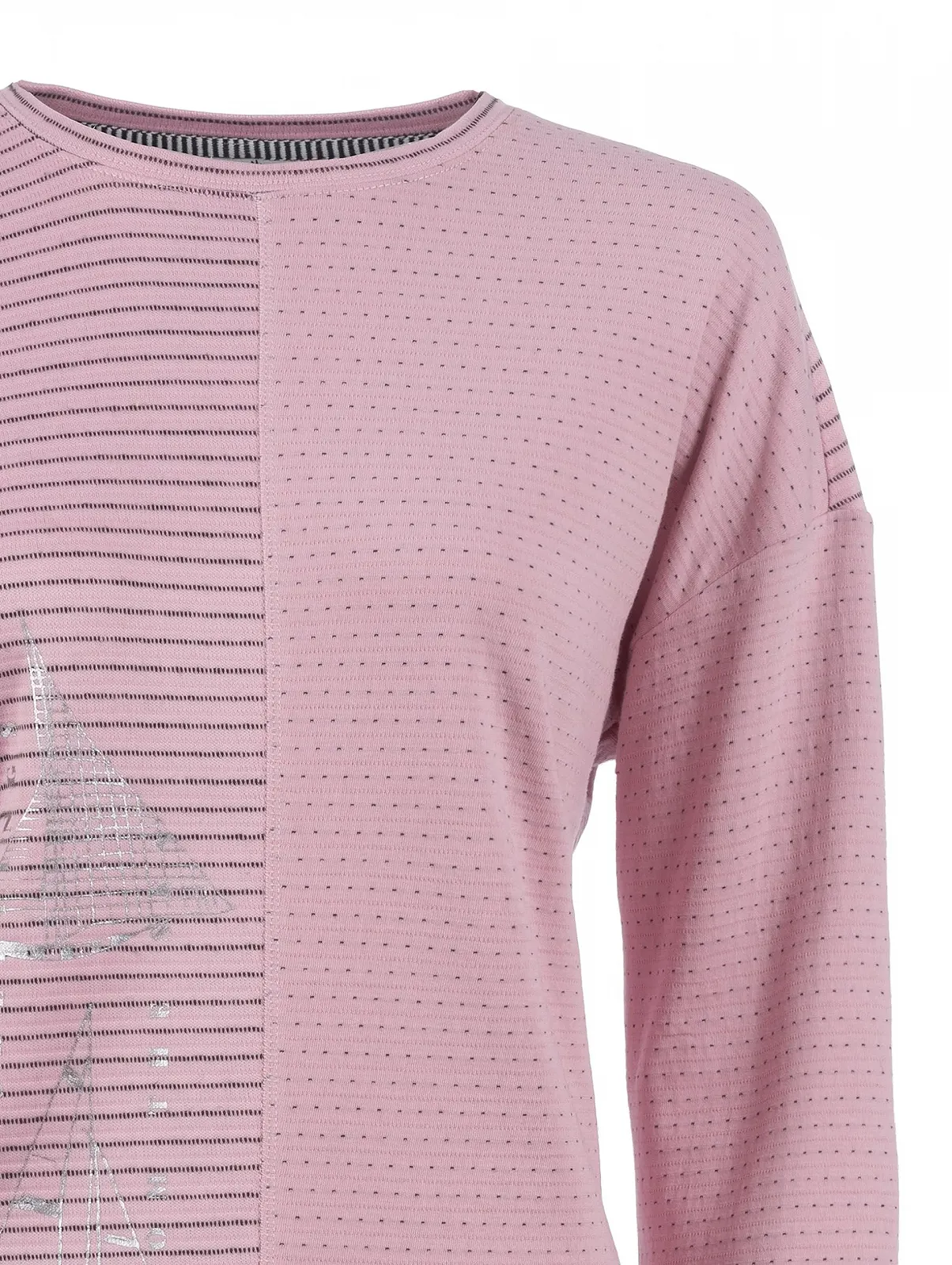 Свитшот s'questo Легкий В Полоску Морской Узор Жаккардовая Ткань Soquesto, фото №4