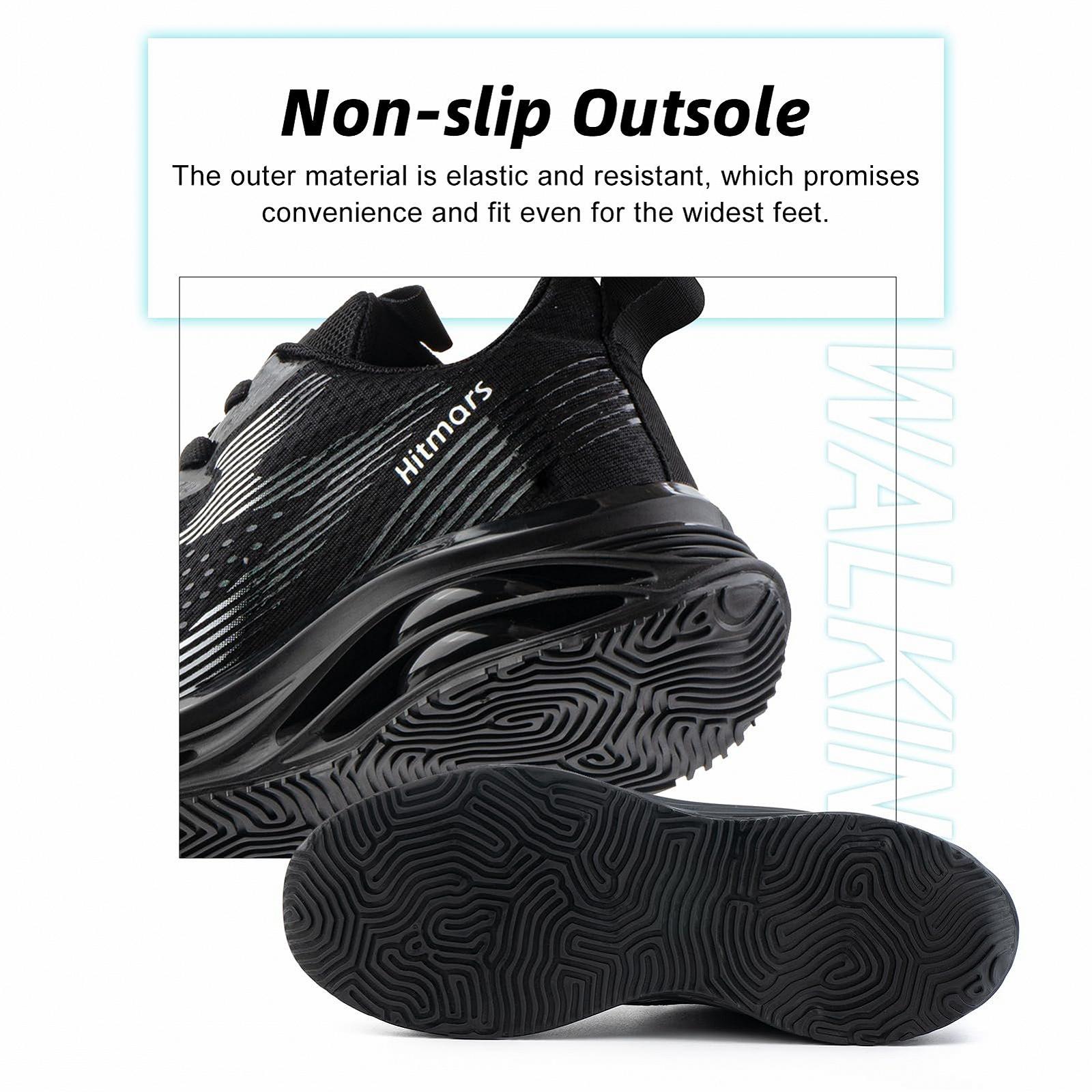 Кросівки Hitmars Спортивні Легкі Чорний EU 36-47, фото №4 Кросівки Hitmars Спортивні Легкі Чорний EU 36-47, фото №4