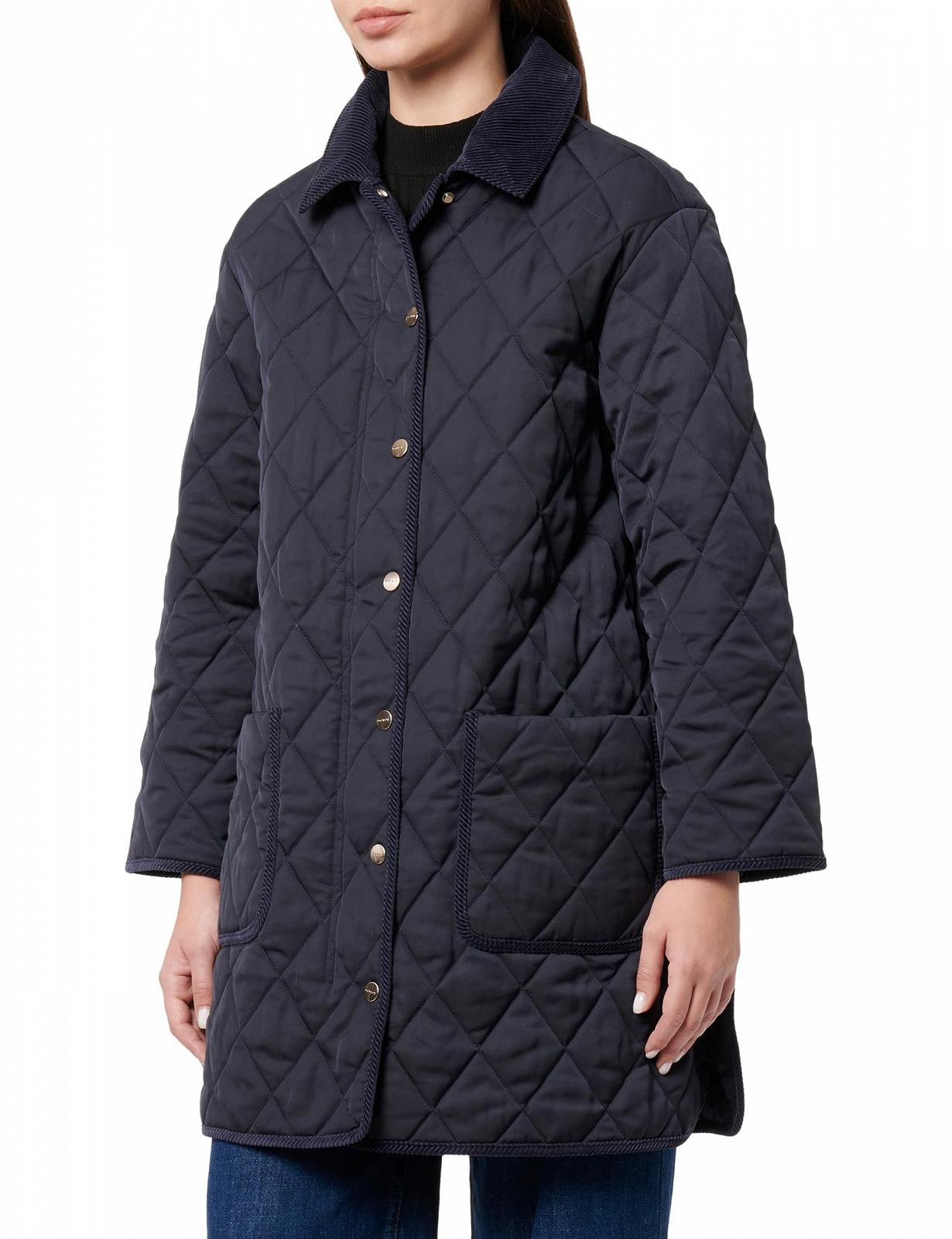 Жіноче стьобане пальто GANT з деталями з корду, фото №1 Жіноче стьобане пальто GANT з деталями з корду, фото №1