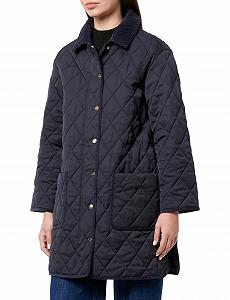 Жіноче стьобане пальто GANT з деталями з корду - Фото 1