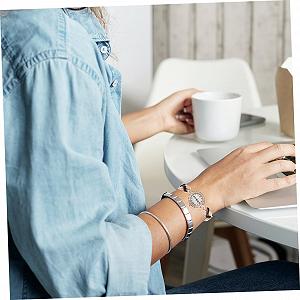 Женские Кварцевые Часы Healvian Черный synthetic.ua - Фото 1