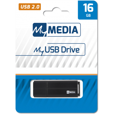 USB флеш-накопичувач Verbatim 16GB MyMedia Black 2.0 69261, фото №4 USB флеш-накопичувач Verbatim 16GB MyMedia Black 2.0 69261, фото №4