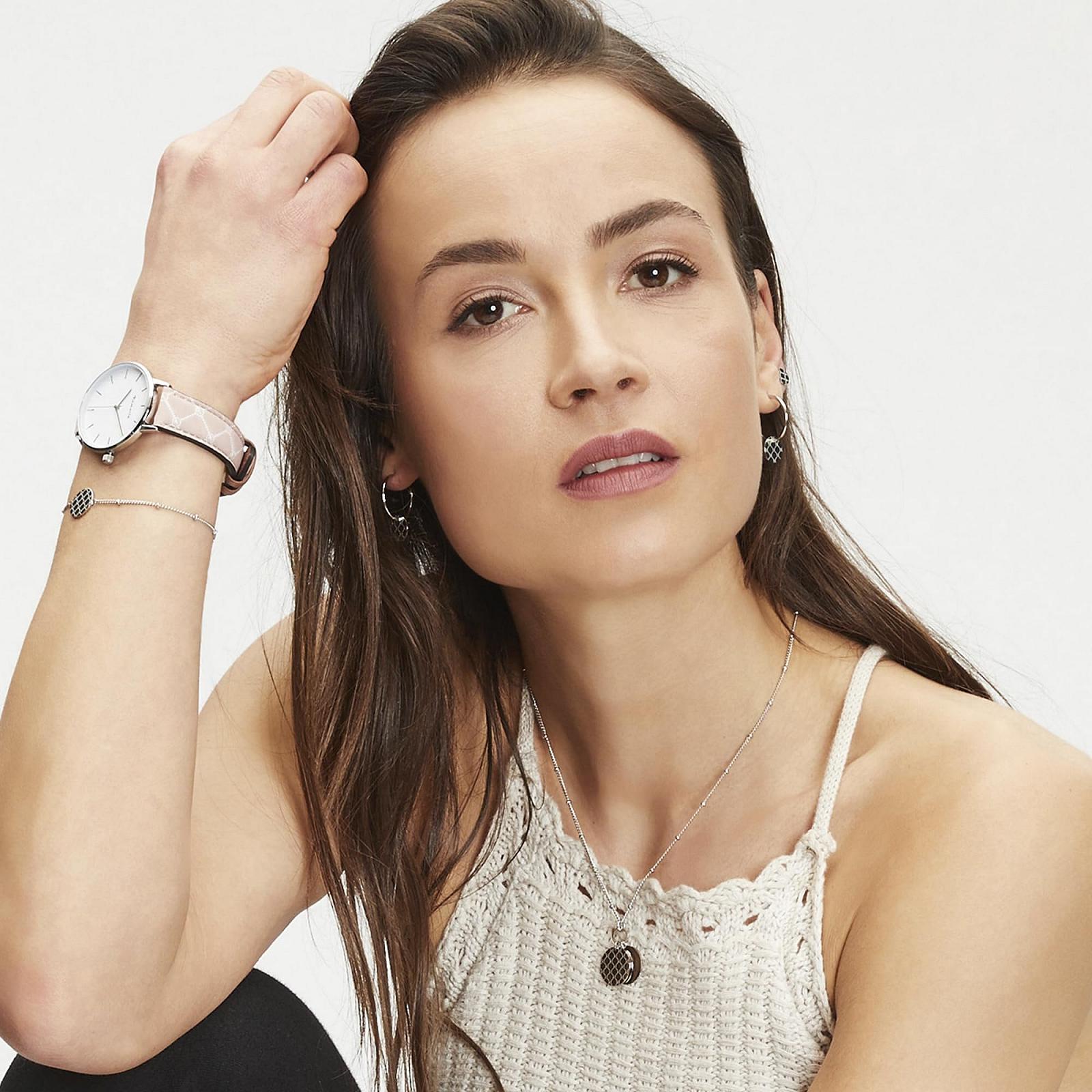 Часы Tamaris Logomania Серебристый / Розовый Ремешок, фото №3 Часы Tamaris Logomania Серебристый / Розовый Ремешок, фото №3