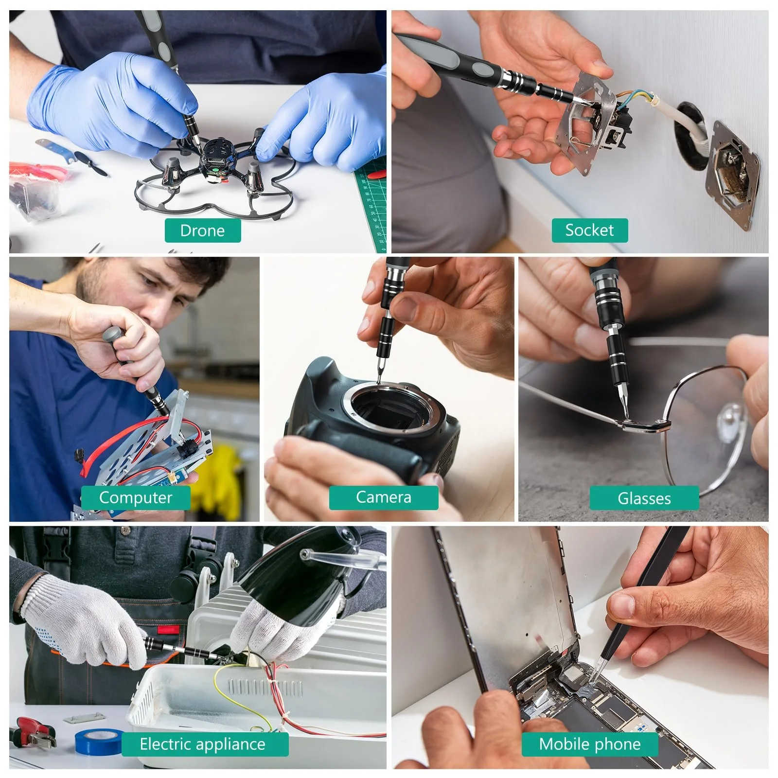 Набор отверток ORIA Precision 48 в 1 Магнитный, фото №7