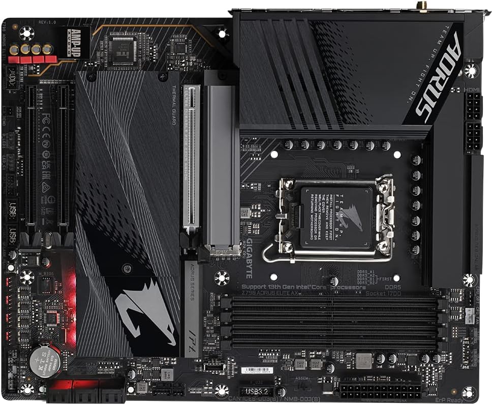 Материнская плата GIGABYTE Z790 AORUS ELITE AX Socket 1700 Intel Z790 4xDDR5, фото №5 Материнская плата GIGABYTE Z790 AORUS ELITE AX Socket 1700 Intel Z790 4xDDR5, фото №5