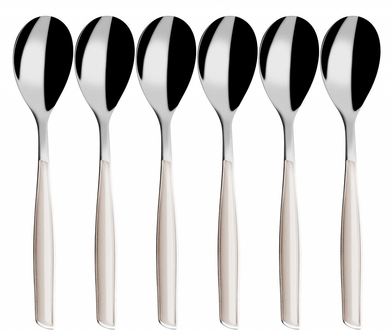 Набор чайных ложек Bugatti Glamour GLAU-021F07/6, 6 шт., слоновая кость, фото №1