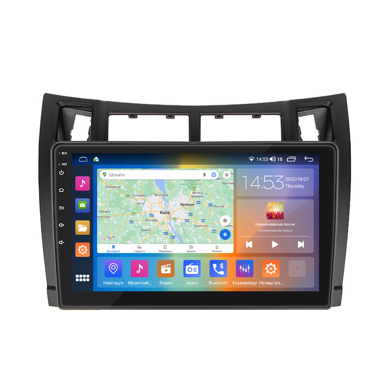 Штатная магнитола Lesko 9 Toyota Yaris II 2005-2009 2/32Gb CarPlay 4G Wi-Fi GPS Prime (9939-48228), фото №1