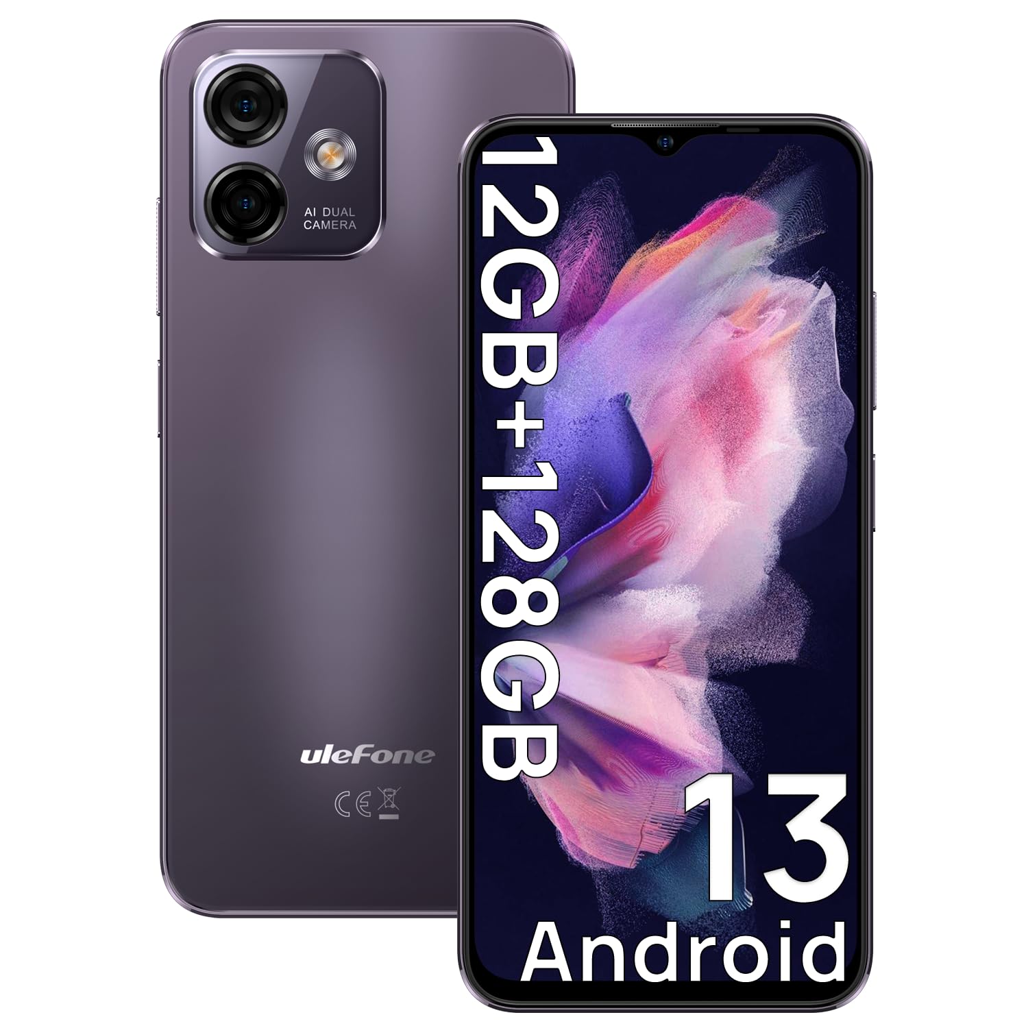 Смартфон Ulefone Note 16 Pro 12 ГБ + 128 ГБ, фіолетовий, фото №1
