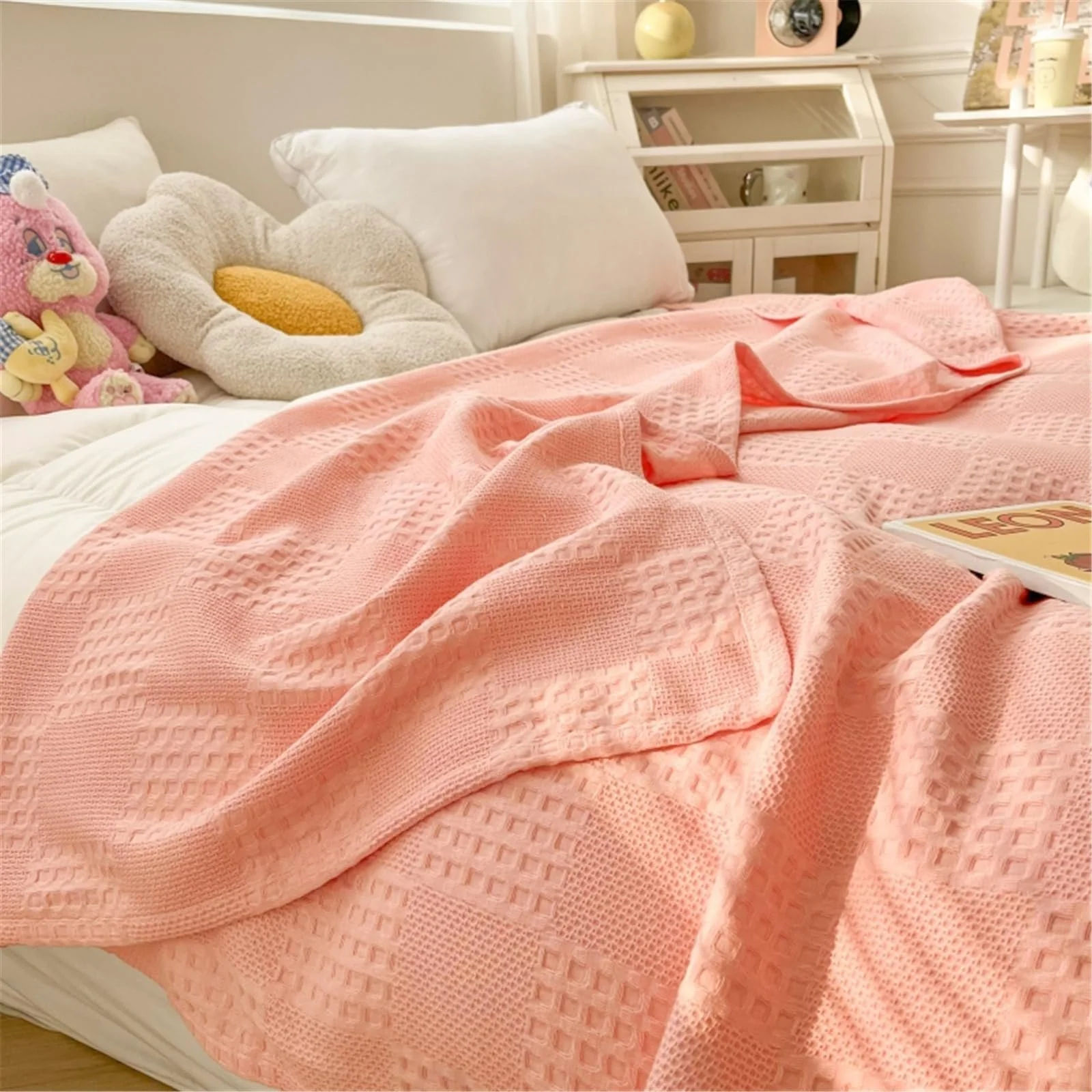 Покрывало Вафельный Hayisugal Хлопок Розовый, 200 x 230 см, фото №5 Покрывало Вафельный Hayisugal Хлопок Розовый, 200 x 230 см, фото №5