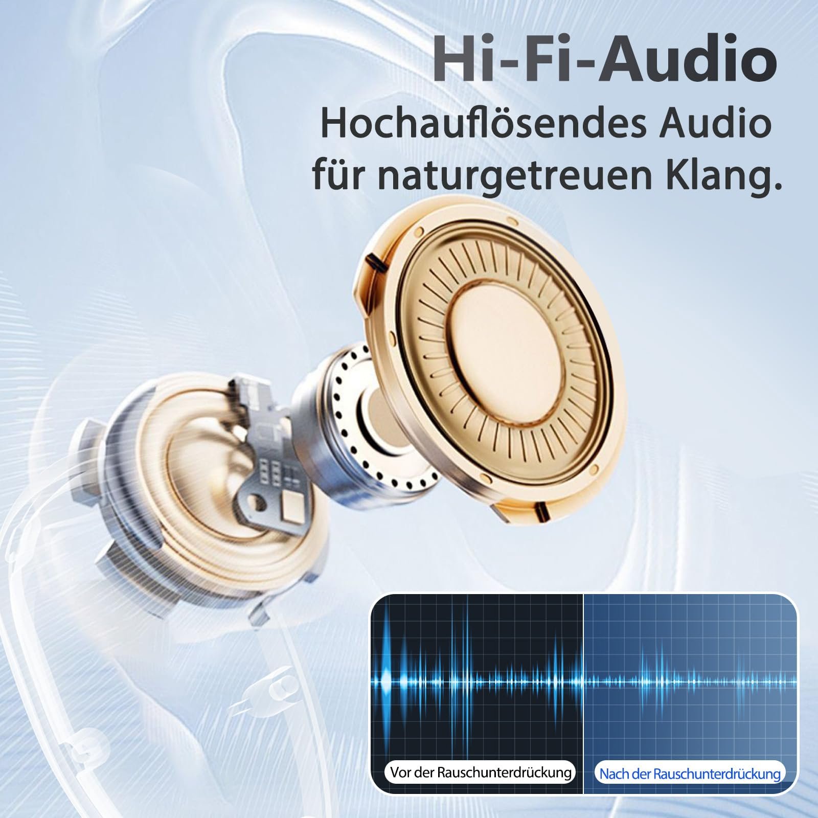 Навушники-перекладачі Ki, 3-в-1, з перекладом у реальному часі, 135 мов, з додатком, 50 годин, фото №8