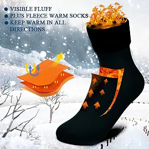 Теплі зимові шкарпетки з вельвету, 2 пари synthetic.ua - Фото 1