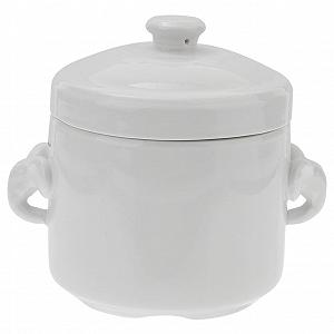 Горщик для запікання Керамічний з кришкою Термостійкий для супів та десертів Маленький - Фото 1