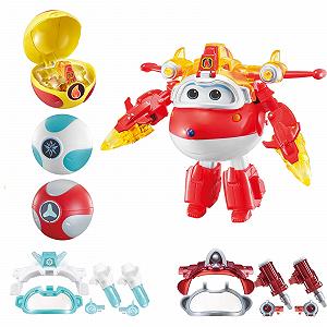 Трансформер Super Wings Iron Jet 12.7 см, красный - Фото 1