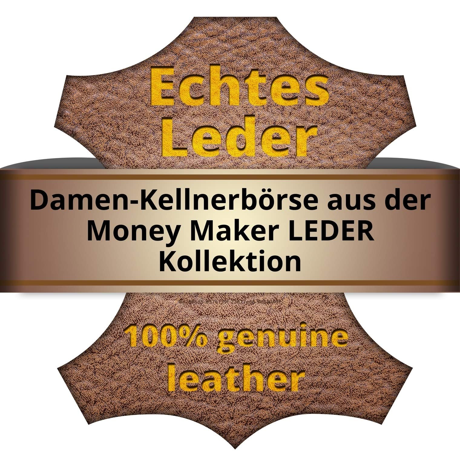 Кошелек Женский Кожаный DrachenLeder Money Maker D3OPJ719S Черный 16 x 2.5 x 9.5 см, фото №4