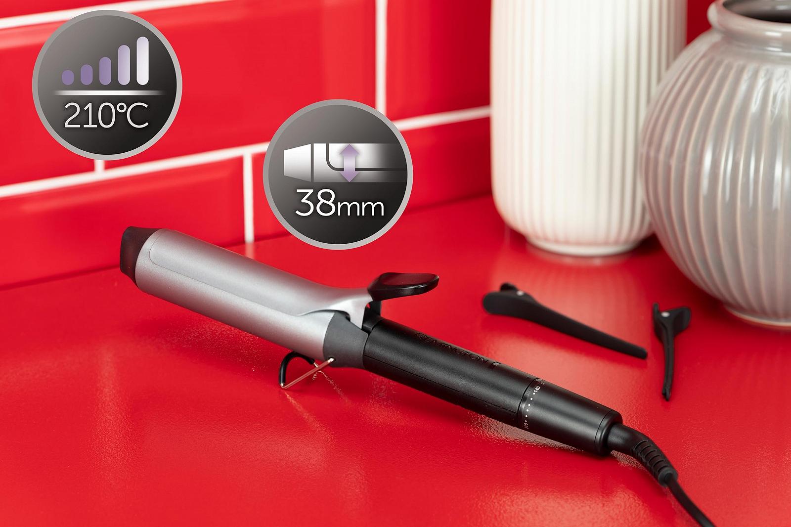 Плойка Remington Pro Big Curl CI5538 38 мм Срібляста/Сіра, фото №2 Плойка Remington Pro Big Curl CI5538 38 мм Срібляста/Сіра, фото №2