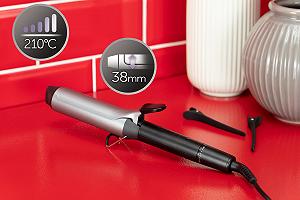 Плойка Remington Pro Big Curl CI5538 38 мм Срібляста/Сіра synthetic.ua - Фото 1