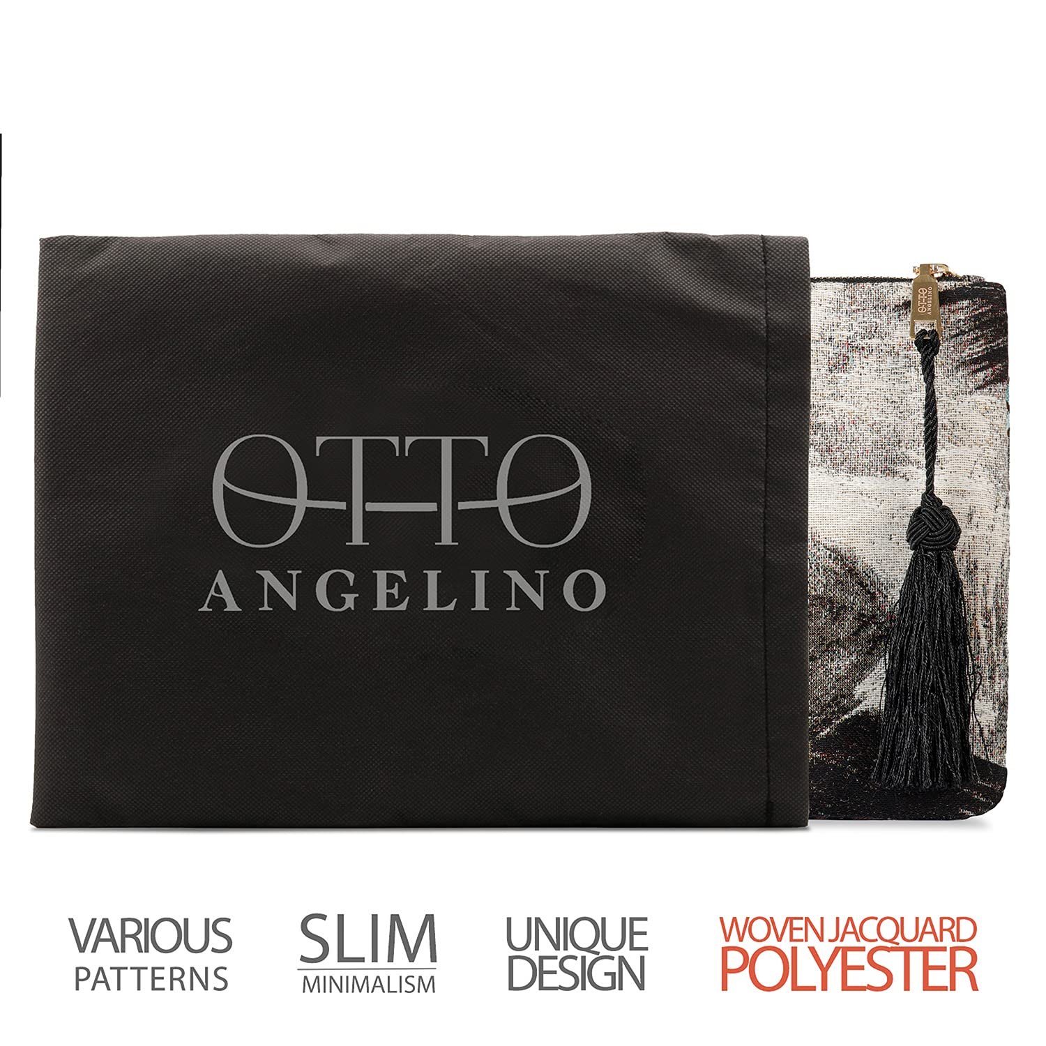 Клатч Otto Angelino Bohemian & Fashion для женщин - много отделений для денег, карточек, смартфона - ультратонкий, фото №5