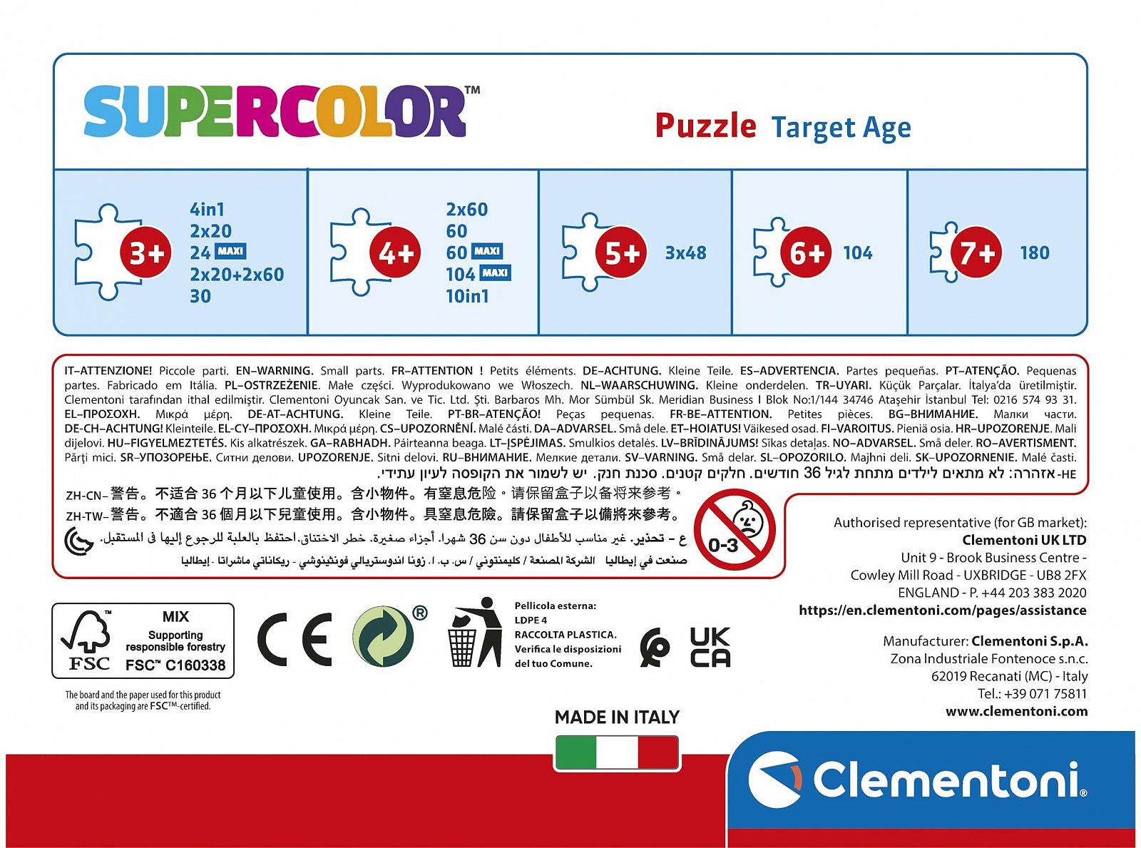 Пазлы Clementoni Supercolour Paw Patrol 20275 30 элементов, фото №3