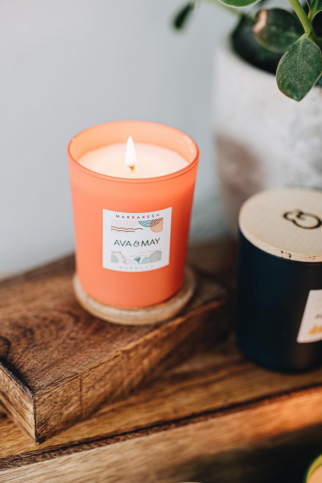 Свеча AVA & MAY Marrakesh Ароматическая 180г в Стеклянной Банке Веганская, фото №2 Свеча AVA & MAY Marrakesh Ароматическая 180г в Стеклянной Банке Веганская, фото №2