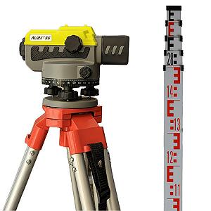 Оптичний нівелір NTECH-GEO AL12A-36 з штативом ESJA10 і рейкою LSS-5M - Фото 1