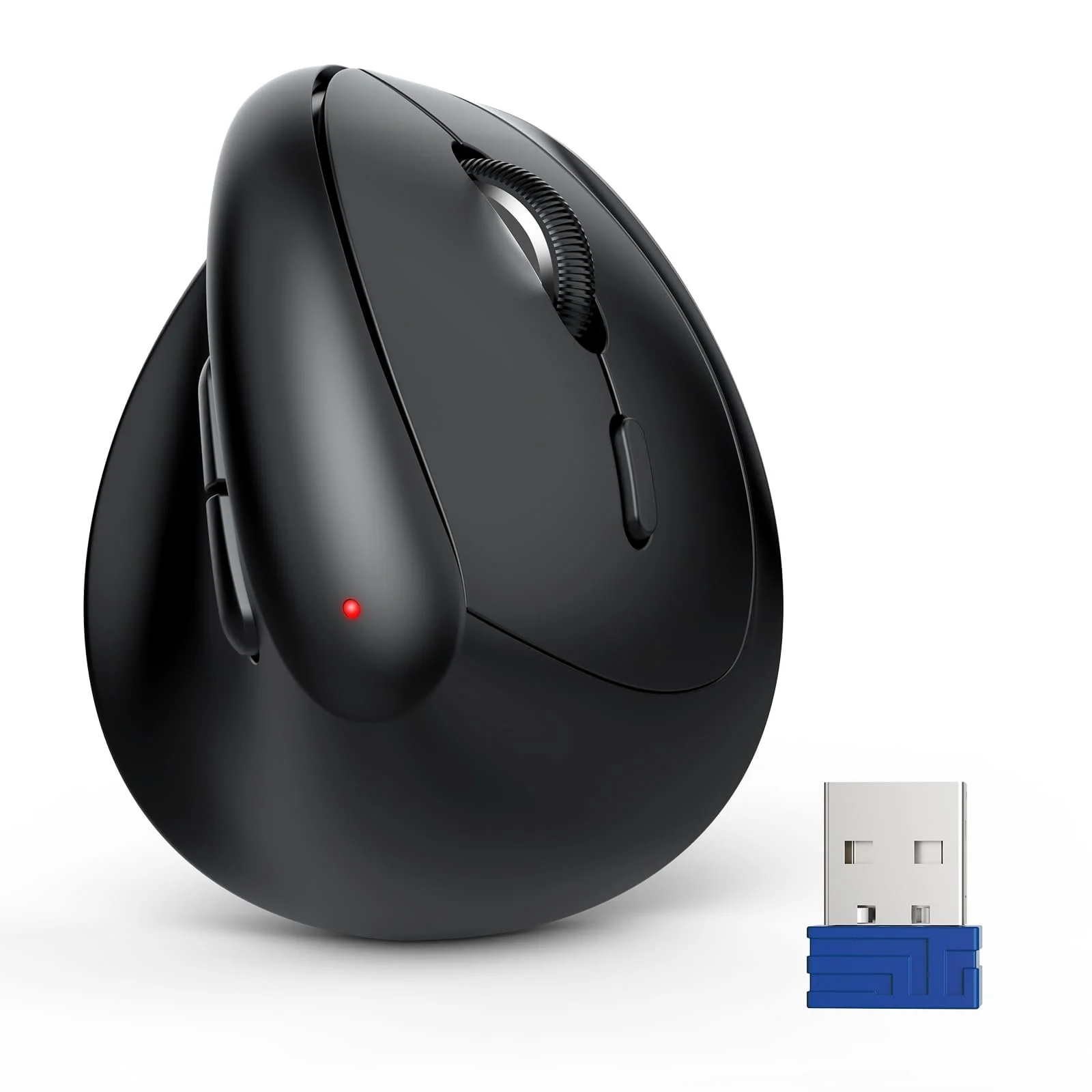 Миша TECKNET Mini, 2.4G Бездротова Вертикальна Ергономічна для Маленьких Рук, 4800 DPI, 5 рівнів DPI, 6 кнопок, Оптична, фото №1