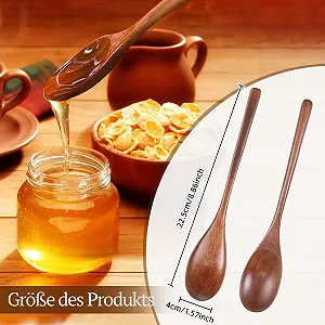 Ложка Дерев'яна Набір 5 штук 22.5 x 4 см synthetic.ua - Фото 1