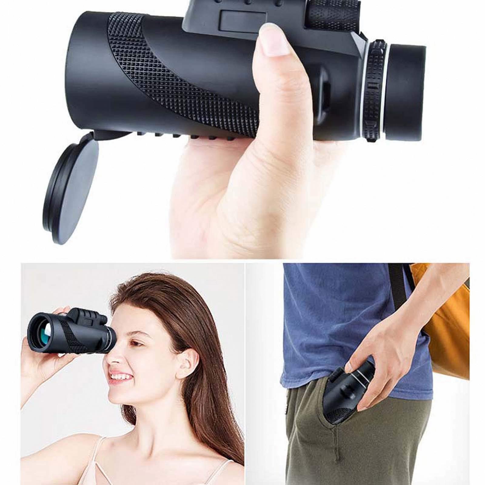 Монокуляр Teleskop 40x60 HD Prisma чорний, фото №6