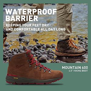 Ботинки Danner Mountain 600 4.5-дюймовые Коричневый/Красный synthetic.ua - Фото 1