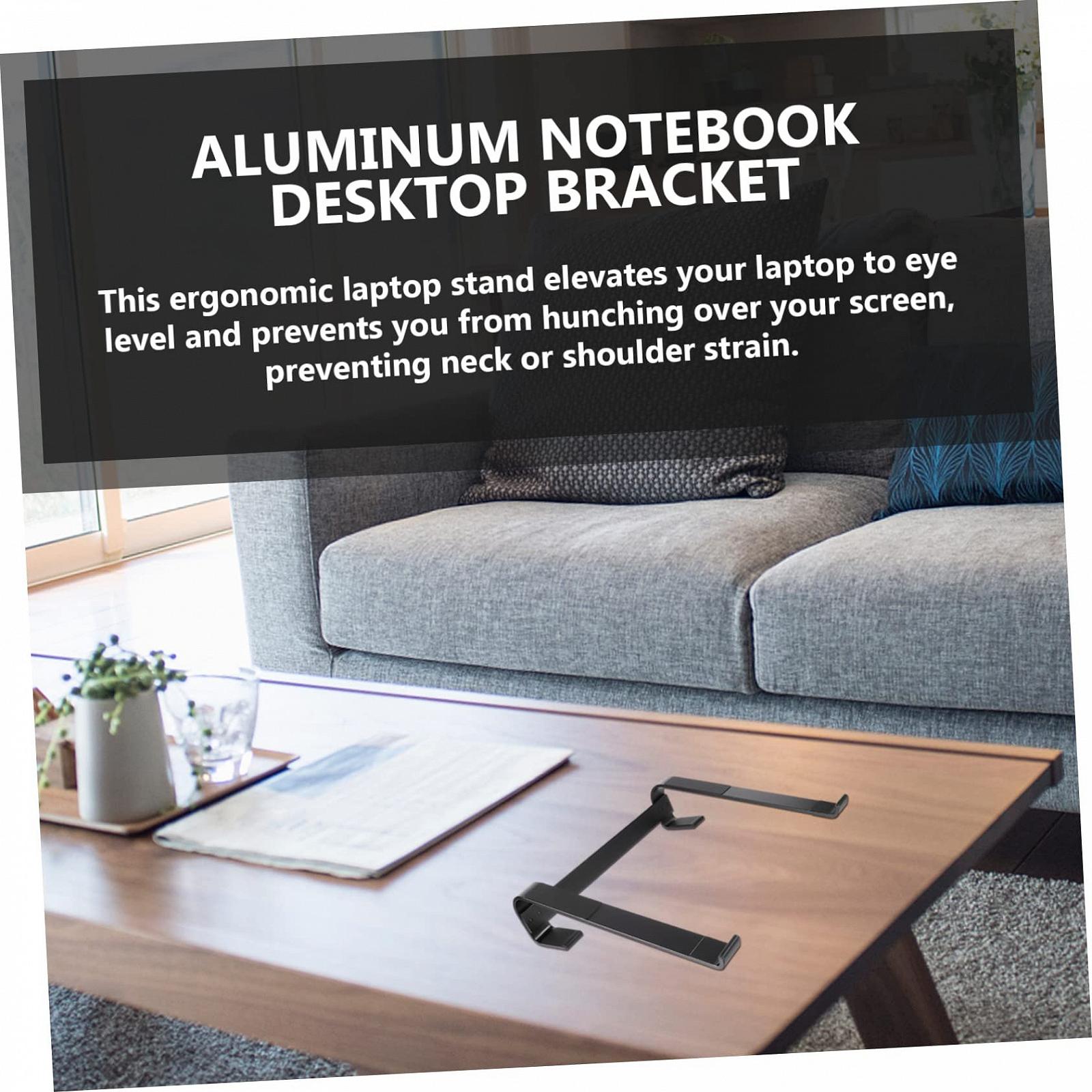 Підставка для ноутбука Tofficu складана портативна з алюмінієвого сплаву ергономічна 10-18 дюймів нековзна стабільна з відкритим тепловідведенням, фото №4 Підставка для ноутбука Tofficu складана портативна з алюмінієвого сплаву ергономічна 10-18 дюймів нековзна стабільна з відкритим тепловідведенням, фото №4