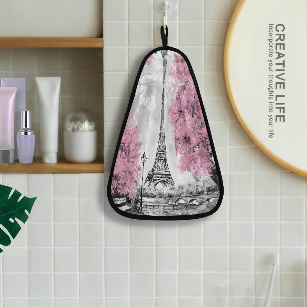 Рушник Eiffel Tower Paris France 42 x 31 см Поліестер Бавовна, фото №4